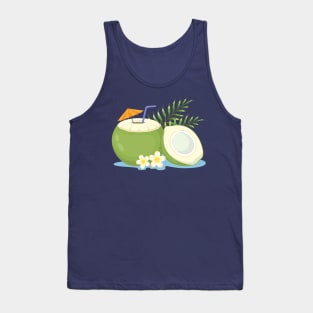 Hand Drawn Coconut Tank Top